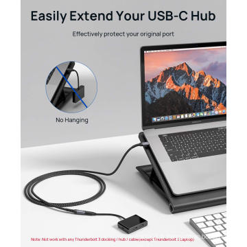 USB C Câble d&#39;extension de l&#39;adaptateur mâle à femelle